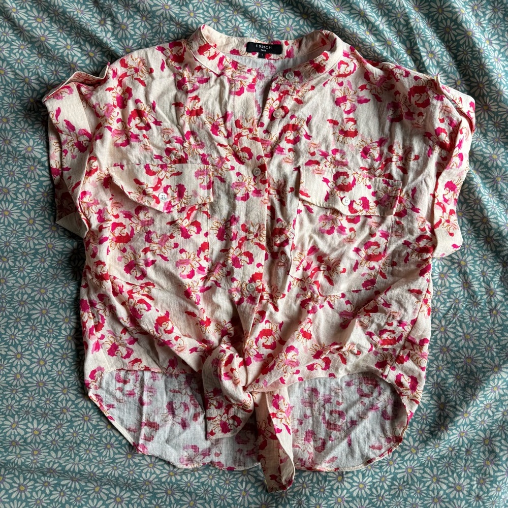 FRNCH Paris Floral Pink Women's Top